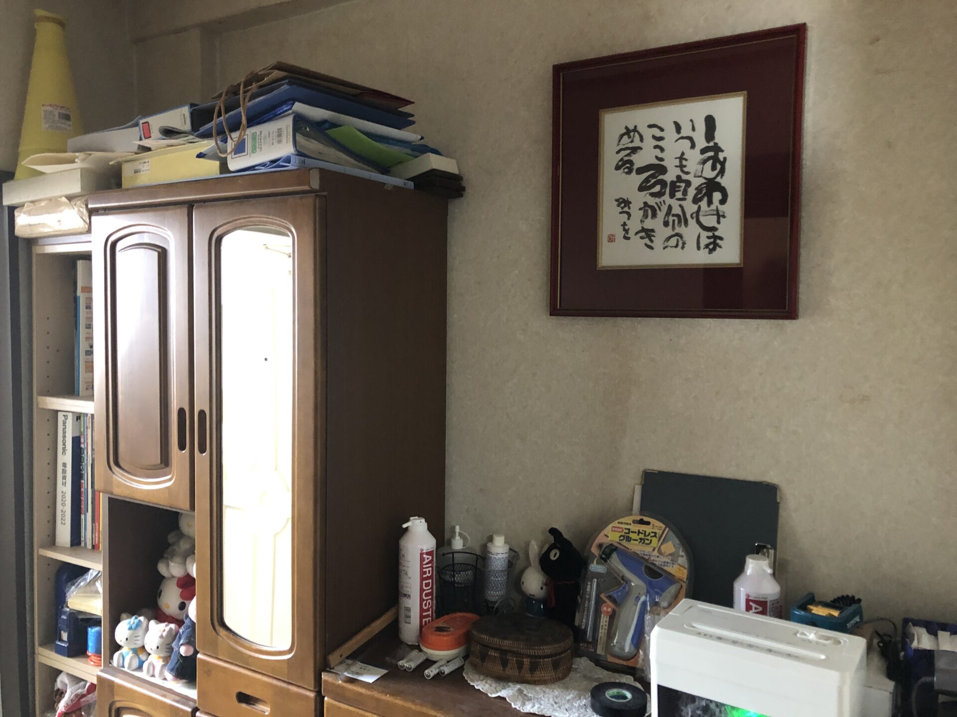 玄関壁開口工事の施工前 1
